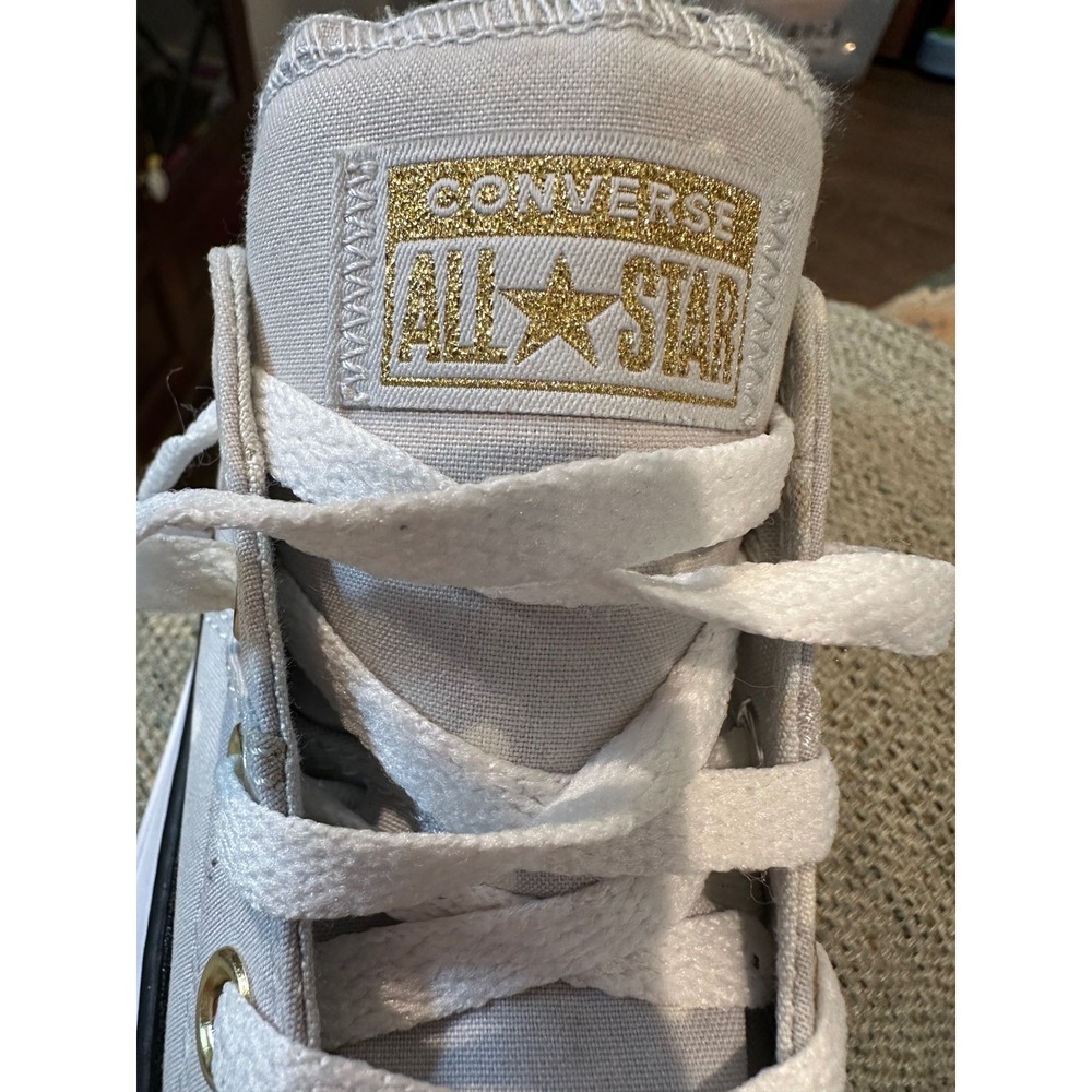 Converse All Star Polka Dot Low Top Sneakers Women's‎ Size 5 Gray White - Picture 9 of 10